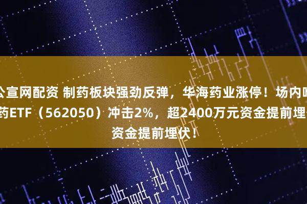 公宣网配资 制药板块强劲反弹，华海药业涨停！场内唯一药ETF（562050）冲击2%，超2400万元资金提前埋伏！